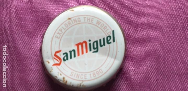 Collectionnisme de bi&egrave;res: CERVEZA-V9-III-CHAPA-TAPON-CORONA-SAN MIGUEL.