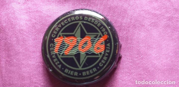 Collectionnisme de bi&egrave;res: CERVEZA-V9-III-CHAPA-TAPON-CORONA-1906..