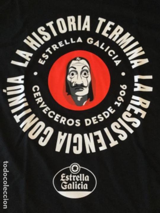 Coleccionismo de cervezas: ESTRELLA DE GALICIA - LA CASA DE PAPEL - CAMISETA - SIN USAR