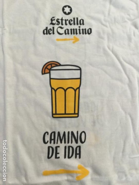 Coleccionismo de cervezas: ESTRELLA DE GALICIA-ESTRELLA DEL CAMINO - XACOBEO 21-22CAMISETA TALLA M PUBLICIDAD CERVEZA GALICIA