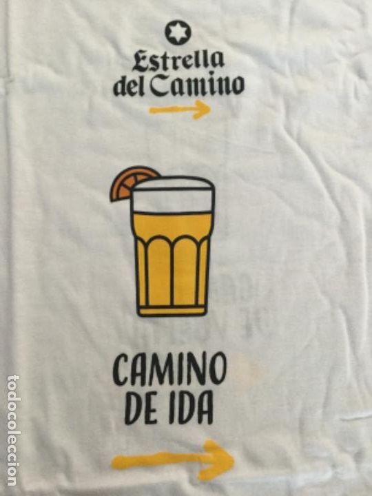 Coleccionismo de cervezas: ESTRELLA DE GALICIA-ESTRELLA DEL CAMINO - XACOBEO 21-22CAMISETA TALLA L PUBLICIDAD CERVEZA GALICIA