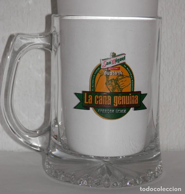Coleccionismo de cervezas: JARRA CERVEZA SAN MIGUEL - LA CA&Ntilde;A GENUINA