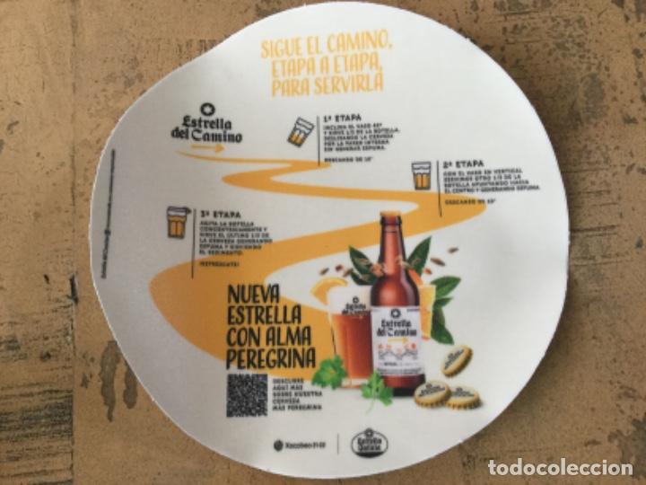 Coleccionismo de cervezas: ESTRELLA DE GALICIA - ESTRELLA DEL CAMINO - PEGATINA - SIN USAR -
