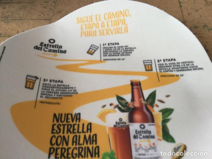 Coleccionismo de cervezas: ESTRELLA DE GALICIA - ESTRELLA DEL CAMINO - PEGATINA - SIN USAR -