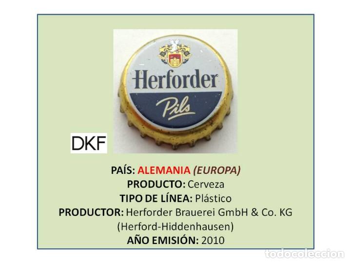 Collectable Beer: TAPON CORONA CAPSULA CHAPA CERVEZA HERFORDER PILS (ALEMANIA)