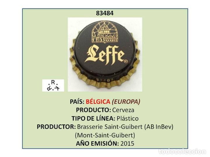 Coleccionismo de cervezas: TAPON CORONA CAPSULA CHAPA CERVEZA LEFFE (B&Eacute;LGICA)