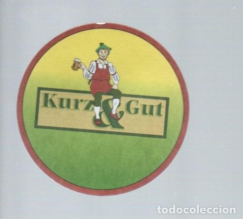 Coleccionismo de cervezas: POSAVASOS, KURZ & GUT, (REVERSO BLANCO)