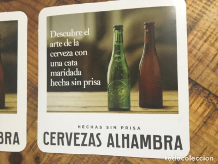 Coleccionismo de cervezas: ALHAMBRA - 4 POSAVASOS RASCA - CERVEZA DE GRANADA