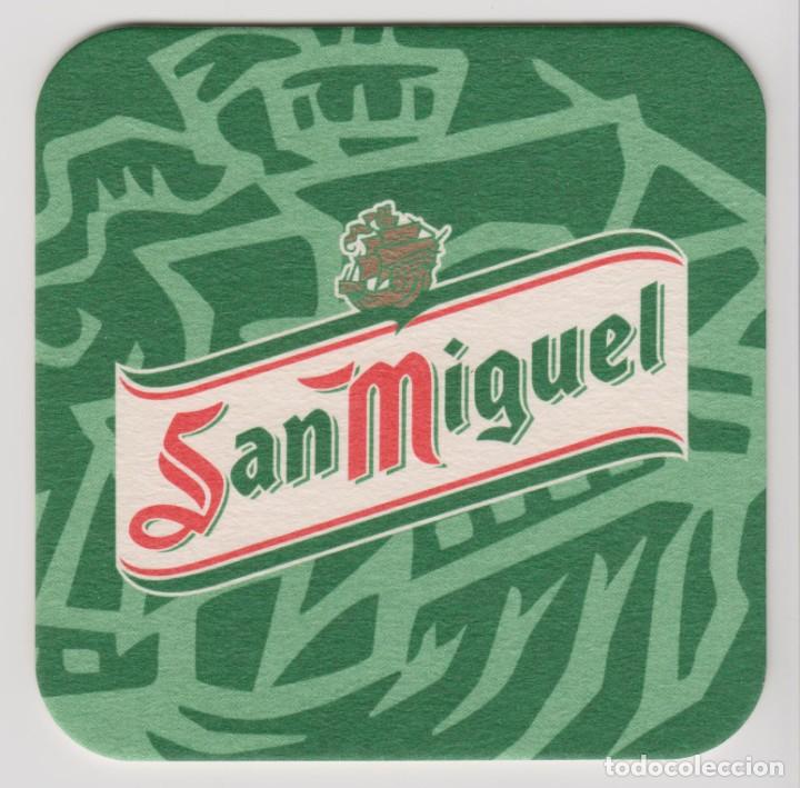 Coleccionismo de cervezas: posavasos cerveza SAN MIGUEL beer bier pivo coaster porta vasos