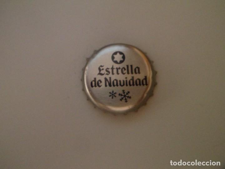 Coleccionismo de cervezas: Chapa Estrella de Galicia - Estrella de Navidad