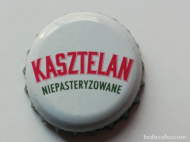 Coleccionismo de cervezas: Chapa tap&oacute;n corona de la cerveza polaca KASZTELAN NIEPASTERYZOWANE