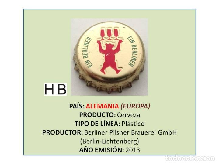 Coleccionismo de cervezas: TAPON CORONA CAPSULA CHAPA CERVEZA EIN BERLINER (ALEMANIA)