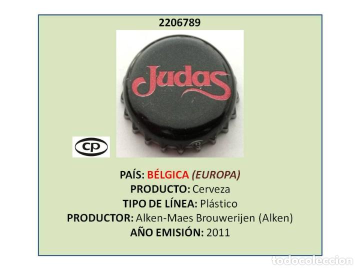 Coleccionismo de cervezas: TAPON CORONA CAPSULA CHAPA CERVEZA JUDAS (B&Eacute;LGICA)