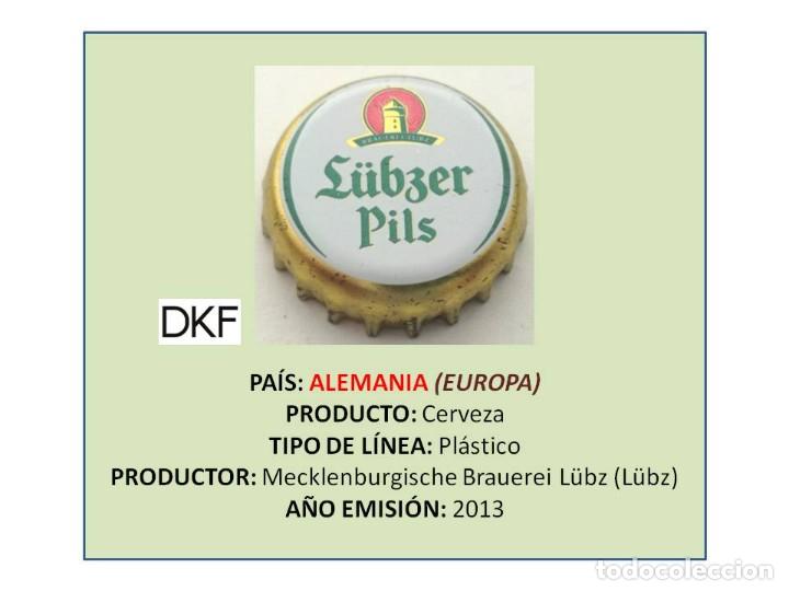 Coleccionismo de cervezas: TAPON CORONA CAPSULA CHAPA CERVEZA L&Uuml;BZER PILS (ALEMANIA)