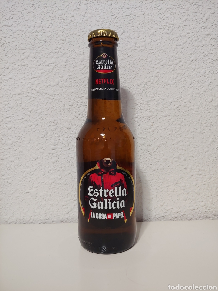 Coleccionismo de cervezas: Botella Estrella Galicia La casa de papel