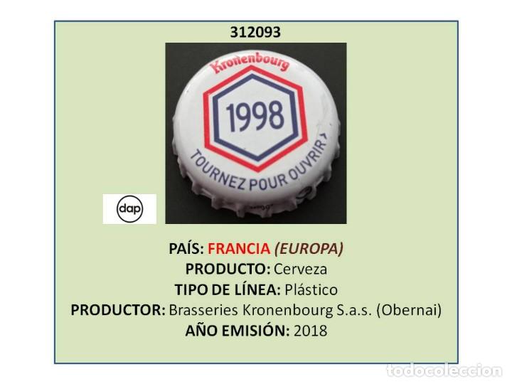 Coleccionismo de cervezas: TAPON CORONA CAPSULA CHAPA CERVEZA KRONENBOURG 1998 (FRANCIA)