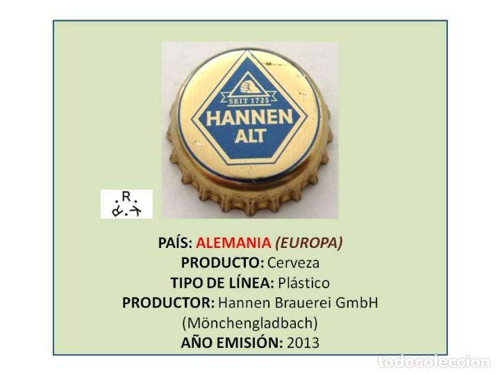 Collectable Beer: TAPON CORONA CAPSULA CHAPA CERVEZA HANNEN ALT (ALEMANIA)