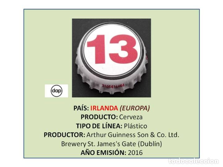 Coleccionismo de cervezas: TAPON CORONA CAPSULA CHAPA CERVEZA 13 GUINNESS (IRLANDA)
