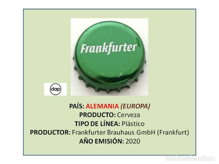 Collectable Beer: TAPON CORONA CAPSULA CHAPA CERVEZA FRANKFURTER (ALEMANIA)