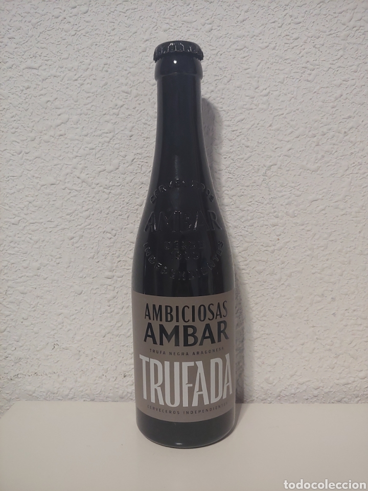 Coleccionismo de cervezas: Botella cerveza Ambar Ambiciosas Trufada