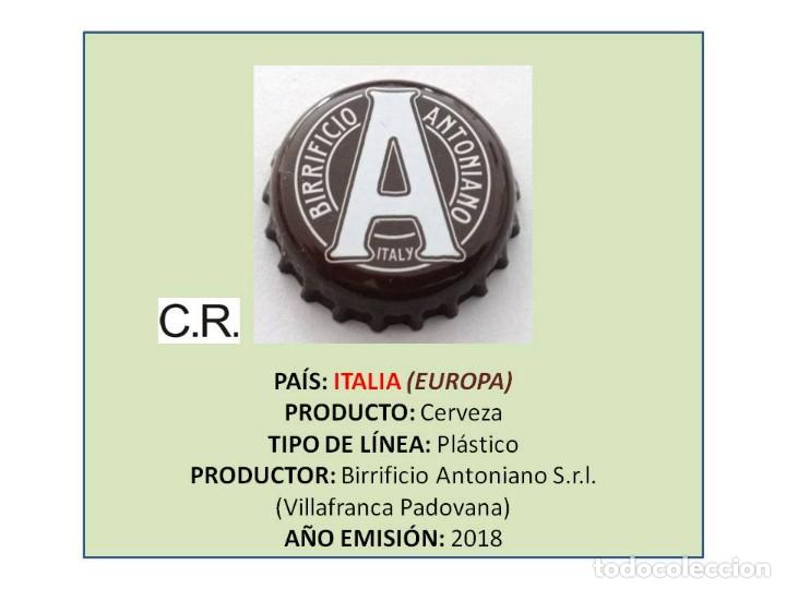 Coleccionismo de cervezas: TAPON CORONA CAPSULA CHAPA CERVEZA ANTONIANO (ITALIA)