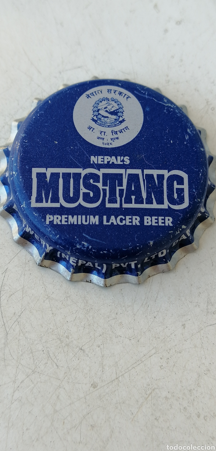 Coleccionismo de cervezas: TAP&Oacute;N CORONA CAPSULE BIERE BEER CHAPA CERVEZA BOTTLE CAP MUSTANG. NEPAL(30)-LOTE N. 3343----CARMANJO