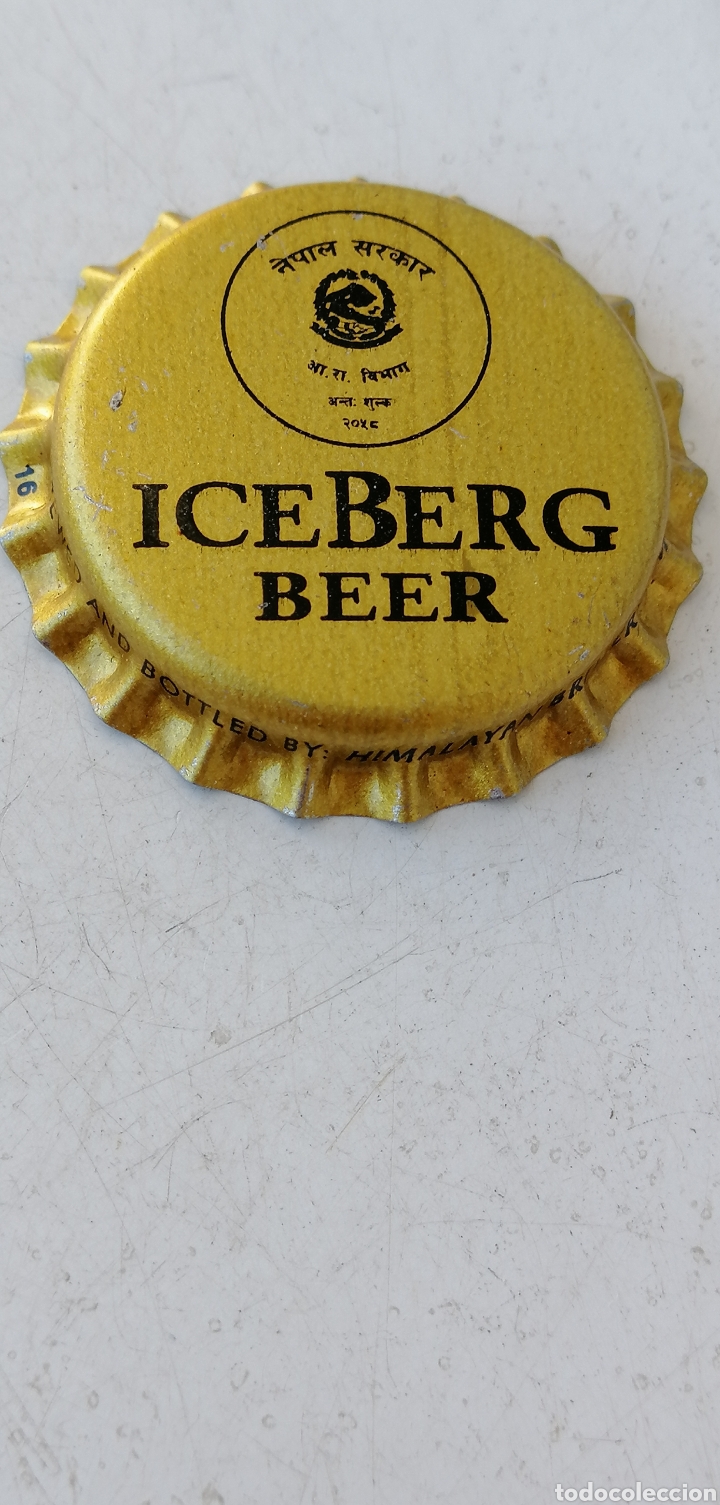 Coleccionismo de cervezas: TAPPI BIRRA BEER TAP&Oacute;N CORONA BOTTLE CAP CHAPA CERVEZA ICEBERG. NEPAL.(28)--LOTE N. 2935---CARMANJO