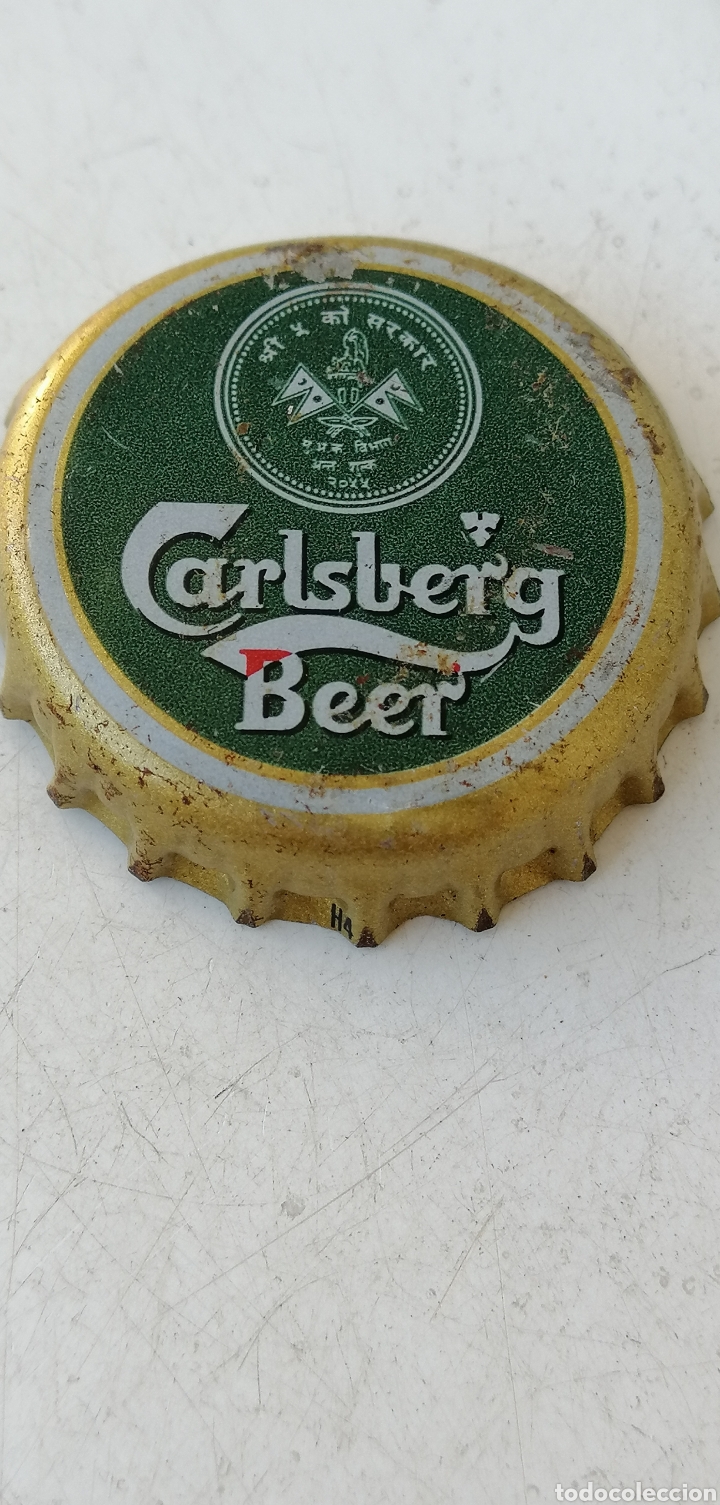 Coleccionismo de cervezas: CHAPA TAP&Oacute;N CORONA BIRRA BIERE PIVO CERVEZA CARLSBERG BEER. NEPAL.(16)---LOTE N. 3359----CARMANJO