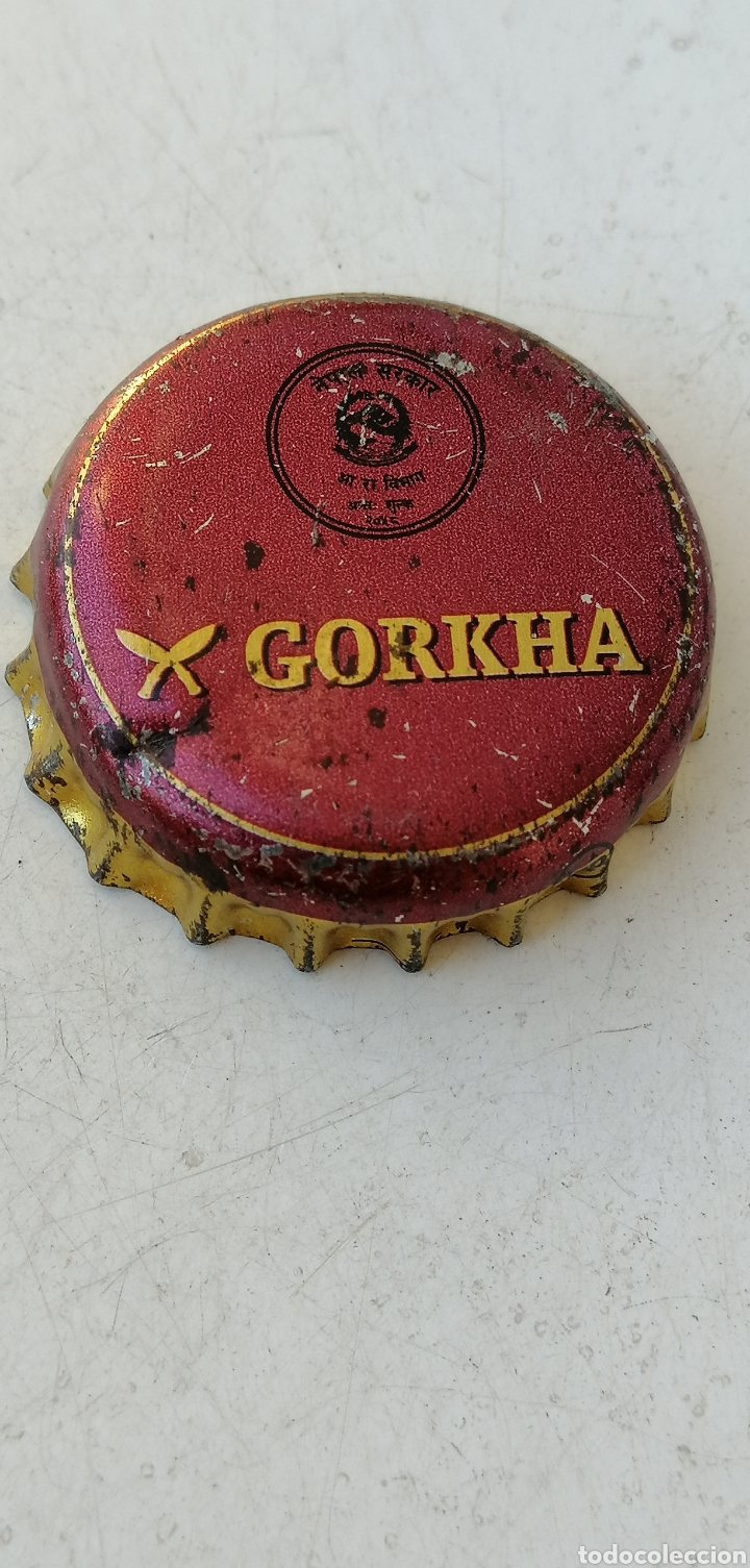 Coleccionismo de cervezas: TAP&Oacute;N CORONA BOTTLE CAP TAPPI BIRRA BEER CHAPA CERVEZA GORKHA. NEPAL.(19) --LOTE N. 3360---CARMANJO