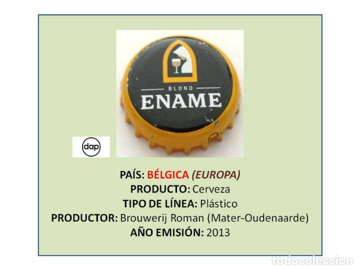 Coleccionismo de cervezas: TAPON CORONA CAPSULA CHAPA CERVEZA ENAME BLOND (B&Eacute;LGICA)
