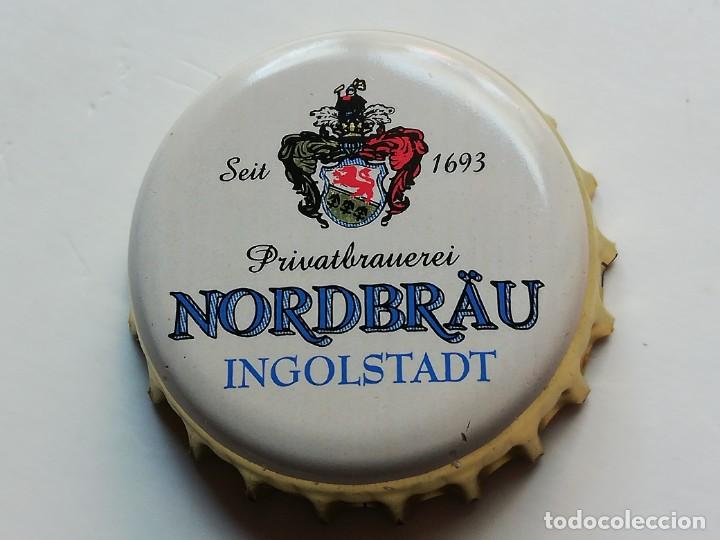 Coleccionismo de cervezas: Chapa tap&oacute;n corona de la cerveza alemana NORDBR&Auml;U PRIVATBRAUEREI SEIT 1693 - INGOLSTADT