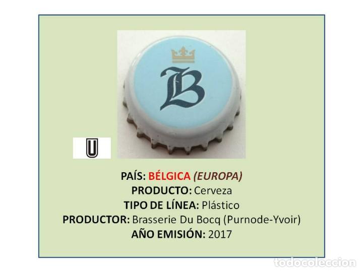 Coleccionismo de cervezas: TAPON CORONA CAPSULA CHAPA CERVEZA BLANCHE DE NAMUR (B&Eacute;LGICA)