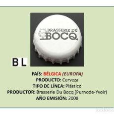 Collectionnisme de bières: TAPON CORONA CAPSULA CHAPA CERVEZA BOCQ (BÉLGICA). Lote 312166303