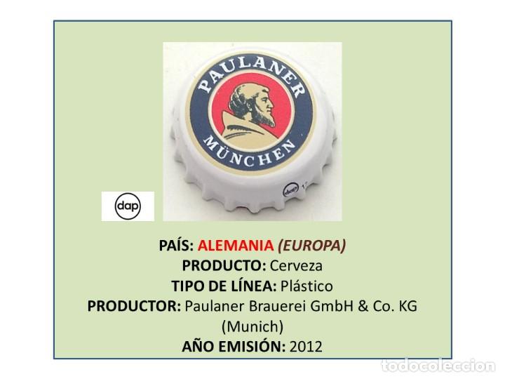Coleccionismo de cervezas: TAPON CORONA CAPSULA CHAPA CERVEZA PAULANER (ALEMANIA)