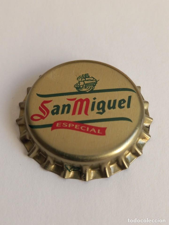 Coleccionismo de cervezas: CHAPA CERVEZA SAN MIGUEL ESPECIAL, FACTOR&Iacute;A Z (SIN USAR)