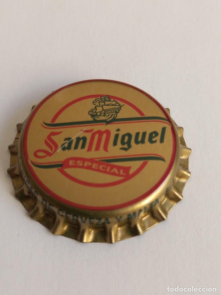 Coleccionismo de cervezas: CHAPA CERVEZA SAN MIGUEL ESPECIAL, FACTOR&Iacute;A TCI (SIN USAR)
