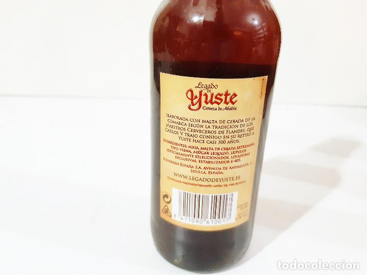 Coleccionismo de cervezas: BOTELLA DE TERCIO DE CERVEZA YUSTE. 33 CL - Foto 4
