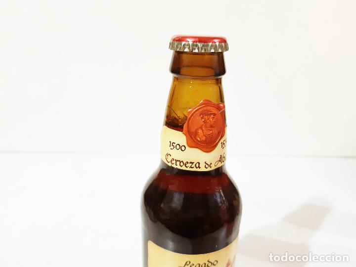 Coleccionismo de cervezas: BOTELLA DE TERCIO DE CERVEZA YUSTE. 33 CL - Foto 2