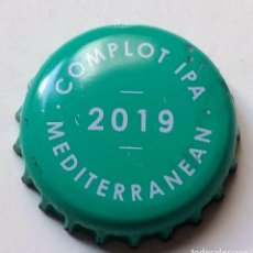 Coleccionismo de cervezas: CHAPA, TAPA CORONA CERVEZA COMPLOT IPA 2019 MEDITERRANEA - CAPS- TAPON. Lote 315366208