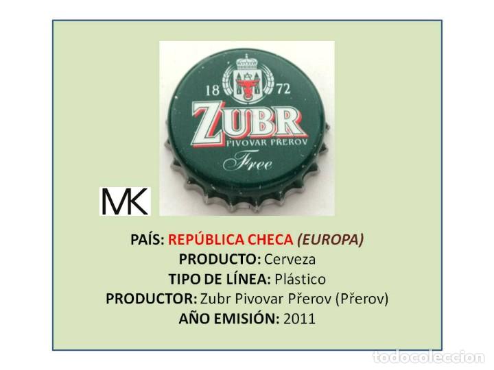 Coleccionismo de cervezas: TAPON CORONA CAPSULA CHAPA CERVEZA ZUBR FREE (REP&Uacute;BLICA CHECA)