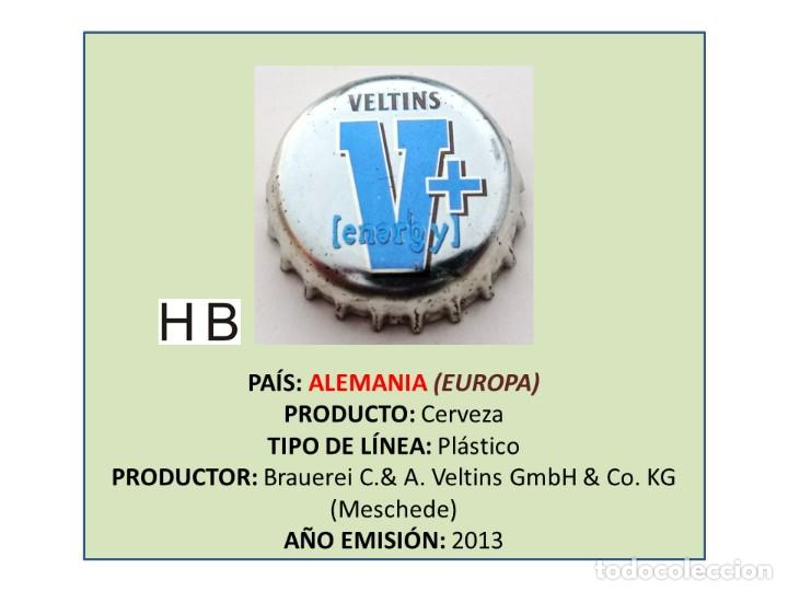 Coleccionismo de cervezas: TAPON CORONA CAPSULA CHAPA CERVEZA VELTINS V+ ENERGY (ALEMANIA)
