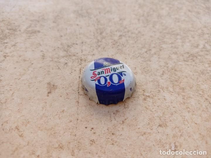 Coleccionismo de cervezas: Chapa Cerveza San Miguel 0,0 5 (U)