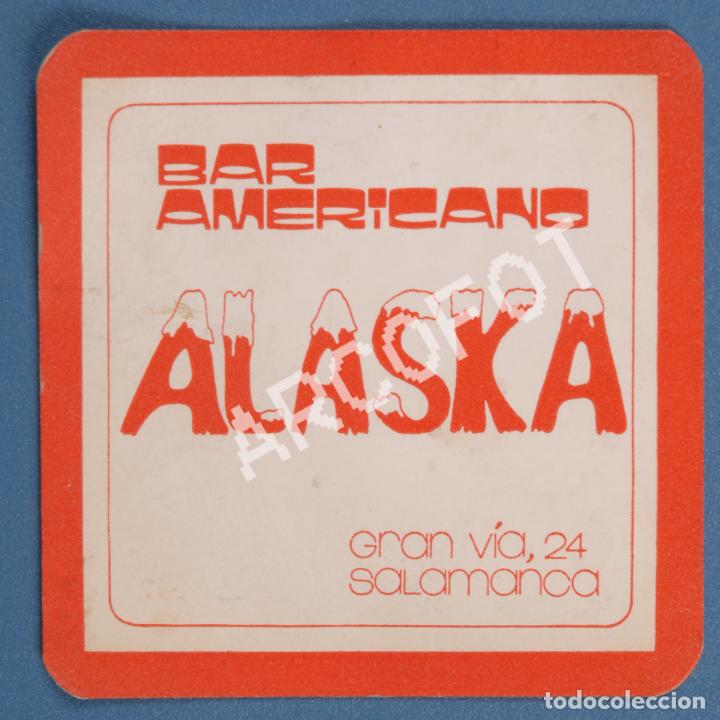 Coleccionismo de cervezas: Coasters - Posavasos - BAR AMERICANO ALASKA - SALAMANCA - EL DE LA FOTO - COMO EN LA FOTO