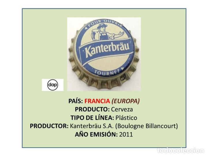 Coleccionismo de cervezas: TAPON CORONA CAPSULA CHAPA CERVEZA KANTERBR&Auml;U (FRANCIA)