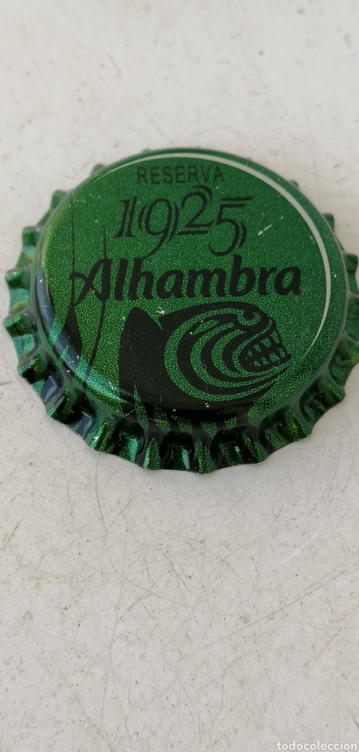 Coleccionismo de cervezas: TAP&Oacute;N CORONA CHAPA BOTTLE CAP BEER CERVEZA 1925 ALHAMBRA (11). FAB. CHAPA: U.-LOTE N. 3440--CARMANJO