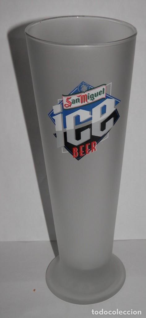 Coleccionismo de cervezas: VASO DE LA CERVEZA SAN MIGUEL ICE