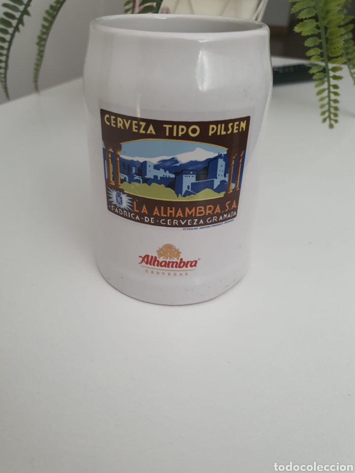 Coleccionismo de cervezas: Jarra de cerveza alhambra