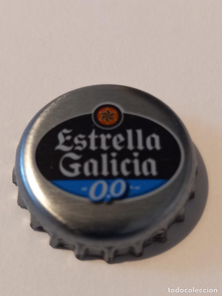 Coleccionismo de cervezas: CHAPA CERVEZA ESTRELLA GALICIA 0,0, FACTOR&Iacute;A DAP