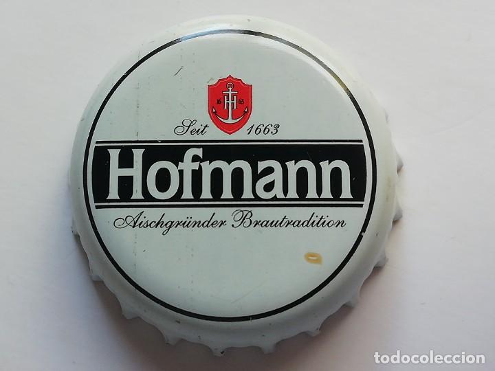 Sammeln von Brauereiartikeln: Chapa tap&oacute;n corona de la cerveza alemana HOFMANN