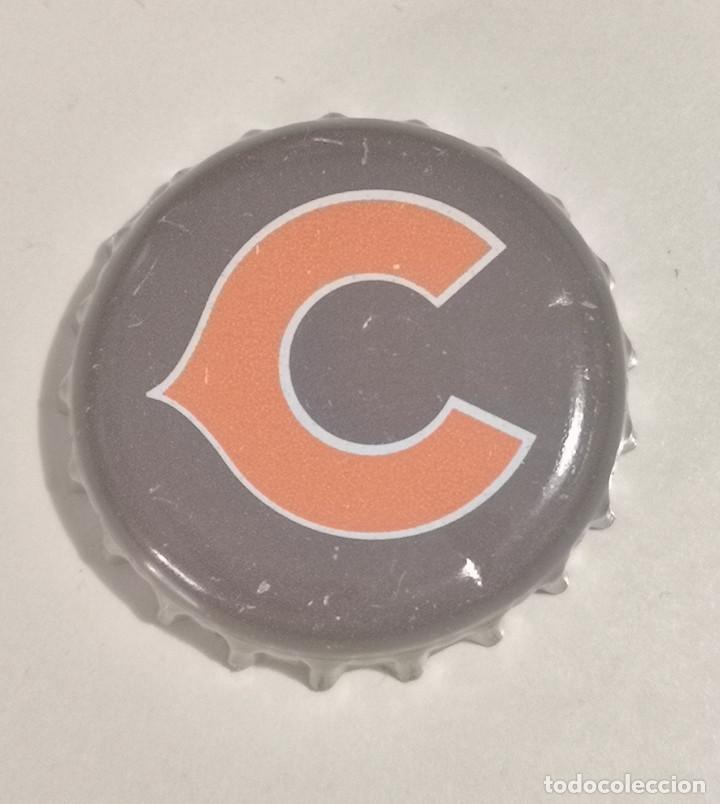 Coleccionismo de cervezas: PLACA CHAPA CORONA DE CERVEZA - CINEY TOSTADA MARRON - BELGICA